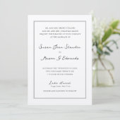 Classic Script Aangepaste offerte Uitnodiging voor (Staand voorkant)