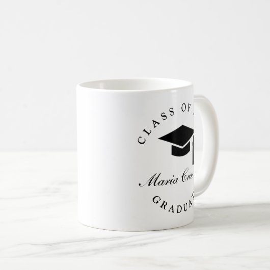 Classic Script Afstuderen Coffee Mok (Voorkant rechts)