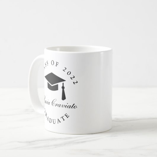 Classic Script Afstuderen Coffee Mok (Voorkant links)