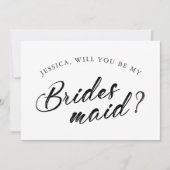 Classic Script Chic Mix & Match Vrijgezellenfeest Kaart (Voorkant)