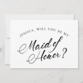 Classic Script Chic Mix & Match Vrijgezellenfeest Kaart (Voorkant)