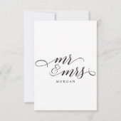 Classic Script en lieu et place des faveurs Carte  (Dos)