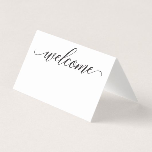 Classic Script Place Cards - Escort Kaarten (Voorkant)