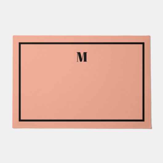 Classic Serif Initialen Welcome Mat (Voorkant)