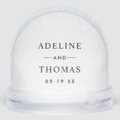 Classic Serif Wedding Monogram Photo (Arrière)