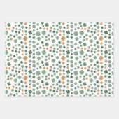 Classic Shamrock Pattern St. Patrick's Day set van Inpakpapier Vel (Voorkant)