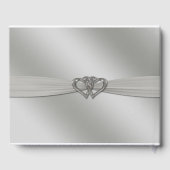 Classic Silver 25th Wedding Jubileum Guestbook Gastenboek (Achterkant)