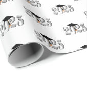 Classic Silver Klasse van 2025 Afstuderen Cadeaupapier (Rol Hoek)