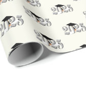 Classic Silver Klasse van 2025 Afstuderen Cadeaupapier (Rol Hoek)