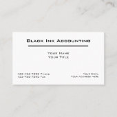 Classic Simple Accountant-Visitekaartjes Visitekaartje (Voorkant)