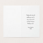 Classic Simple Budget Logo Modèle Merci Cartes (Inside Unfolded)