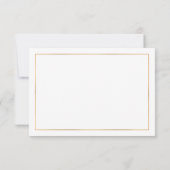 Classic Simple Elegance Gold RSVP avec choix de me (Dos)