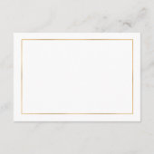 Classic Simple Elegance Weddenschap Info - Gegeven Informatiekaartje (Achterkant)