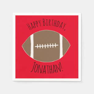 Classic Simple Football Happy Birthday Servet