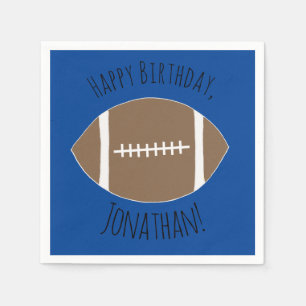 Classic Simple Football Happy Birthday Servet