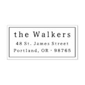 Classic Simple Lijst Naam en adres Rubberstempel (Afrduk)