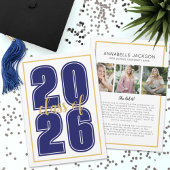 Classic Simple Script Afstuderen Foto Afstuderen Aankondiging