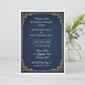Classic! Simplistic Rehearsal Dinner invitation (Debout devant)