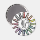 Classic Sneakers Circle Magneet (Voorkant / Achterkant)