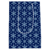Classic Snowflakes Medium Cadeauzakje (Achterkant)