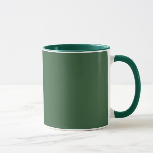 Classic Solid Hunter Green Mug for Everyday Use (Droite)