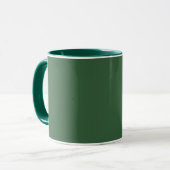Classic Solid Hunter Green Mug for Everyday Use (Devant gauche)