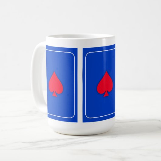 Classic Spade, 15 oz de café Mug (Devant gauche)