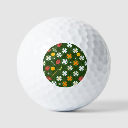 Classic Spider-Man with Dynamic Cosmic Background Golfballen (Voorkant)
