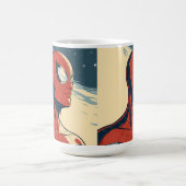 Classic Spider-Man with Dynamic Cosmic Background Koffiemok (Center)