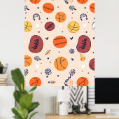 Classic Spider-Man with Dynamic Cosmic Background Poster (Thuiskantoor)