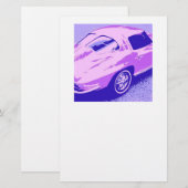 Classic Split Window Corvette Briefpapier (Voorkant / Achterkant)