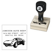 Classic Sports Car Rubber Stamp Rubberstempel (Gestempeld)