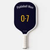 Classic Sporty Pickleball Mom Custom Name Number Pickleball Paddle (Achterkant)