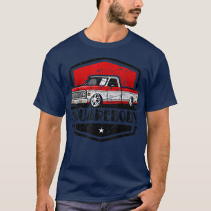 Classic Squarebody Pickup Truck Lowered Automobile T-shirt