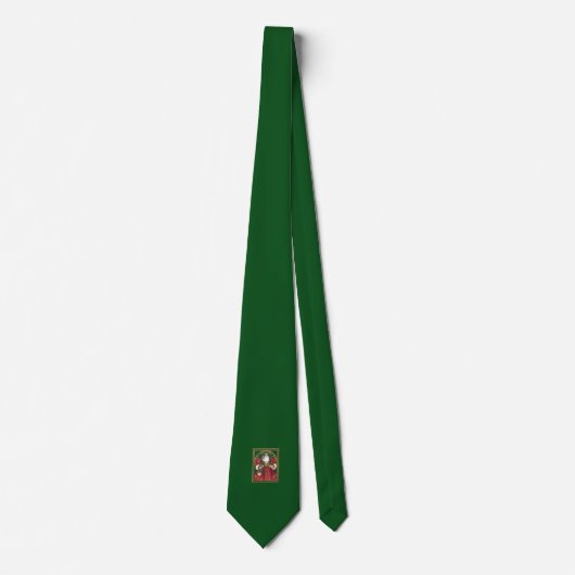 Classic St. Nicholas Green Stropdas (Voorkant)