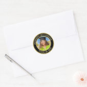 Classic Sticker Afstuderen 2024 Fotonaam (Envelop)