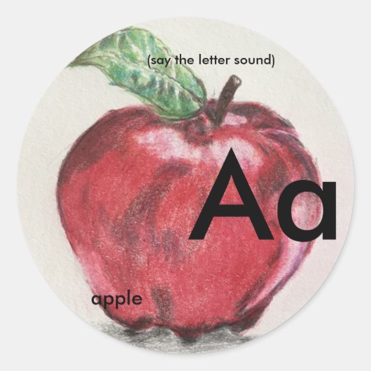 Classic stickers 1.5-3 inch fonics letter geluid (Voorkant)