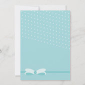 Classic Stork Baby boy Shower Invitation (Dos)