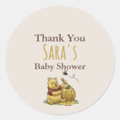 Classic Storybook Beer Baby shower Favoriet Sticke Ronde Sticker (Voorkant)