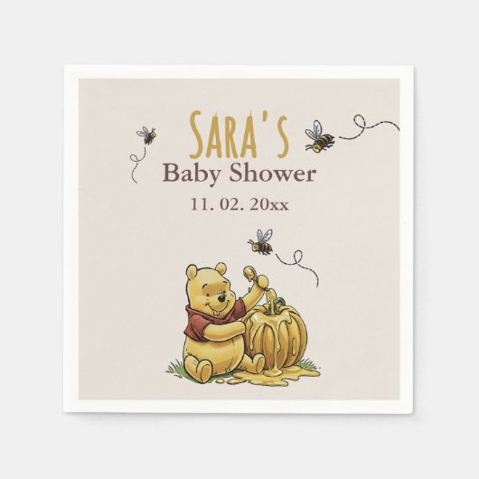 Classic Storybook Beer Baby shower Papieren servet (Voorkant)