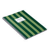 Classic Striped Notebook Custom Name Journal Notitieboek (Rechterzijde)