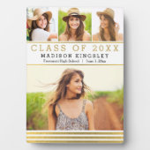 Classic Stripes Afstuderen Plaque Fotoplaat (voorkant)