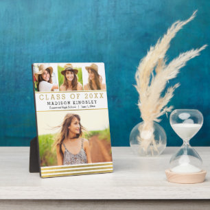 Classic Stripes Afstuderen Plaque Fotoplaat