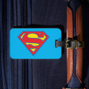 Classic Supergirl Logo met blauwe omtrek Bagagelabel