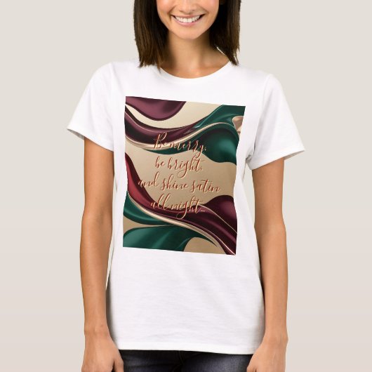 Classic t-shirt in stylish abstract graphic (Voorkant)