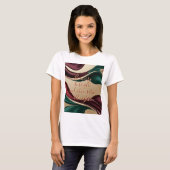 Classic t-shirt in stylish abstract graphic (Voorkant volledig)