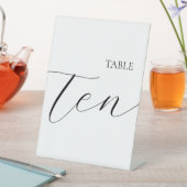 Classic Table Number 10 Reclamebord Met Voetstuk (Insitu)