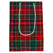 Classic Tartan Plaid Christmas Medium Cadeauzakje (Achterkant)