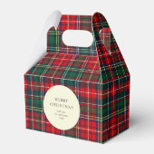 Classic Tartan Plaid Holiday Cookie Bedankdoosjes (Voorkant Zijde)