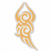 Classic Tattoo Inspired Line Art Design Sticker (Voorkant)